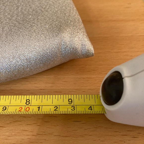 Vintage 1950s Andé' Clutch Purse Handbag Silver Sparkle Metallic Holiday Party - Picture 9 of 10